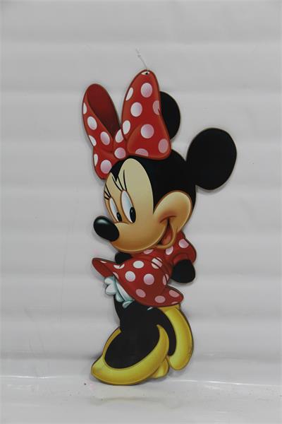 Estátua Decoração Mickey Mouse Em Pé Segurando Bandeja 20cm