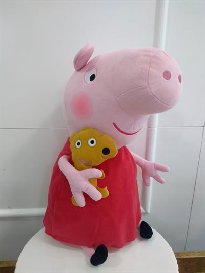 Papai Pig Pelúcia Desenho Peppa Pig, Tam 30cm - Envio Rápido