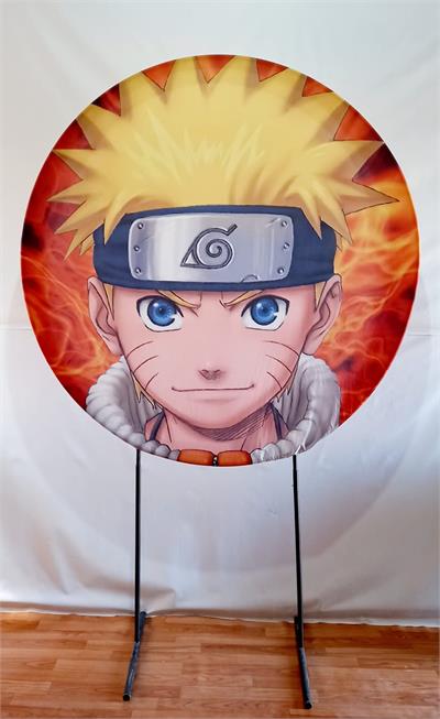 Quadro Com Moldura PVC Naruto Clássico Anime Mangá 20x20cm